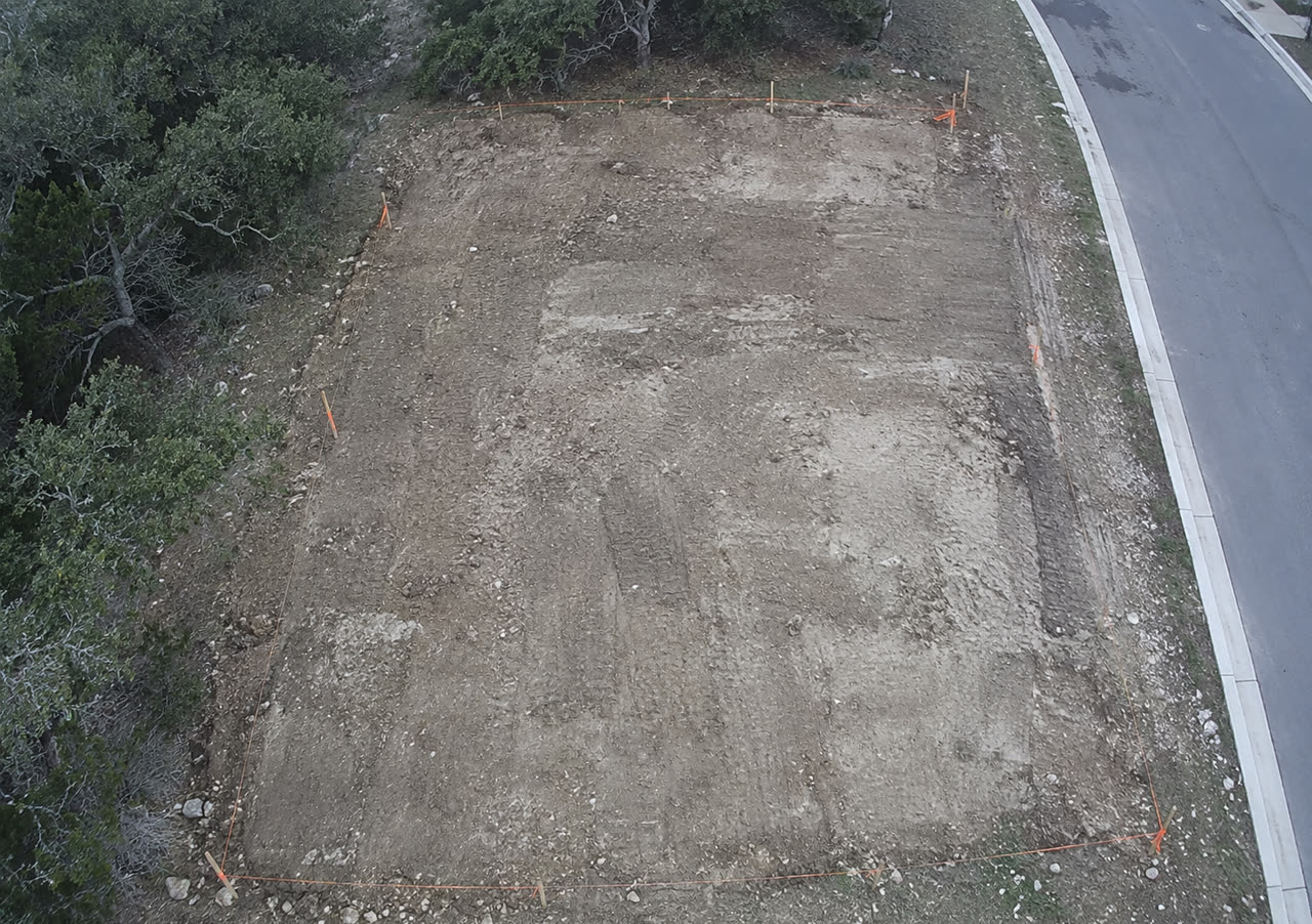 Surveyed plot from above